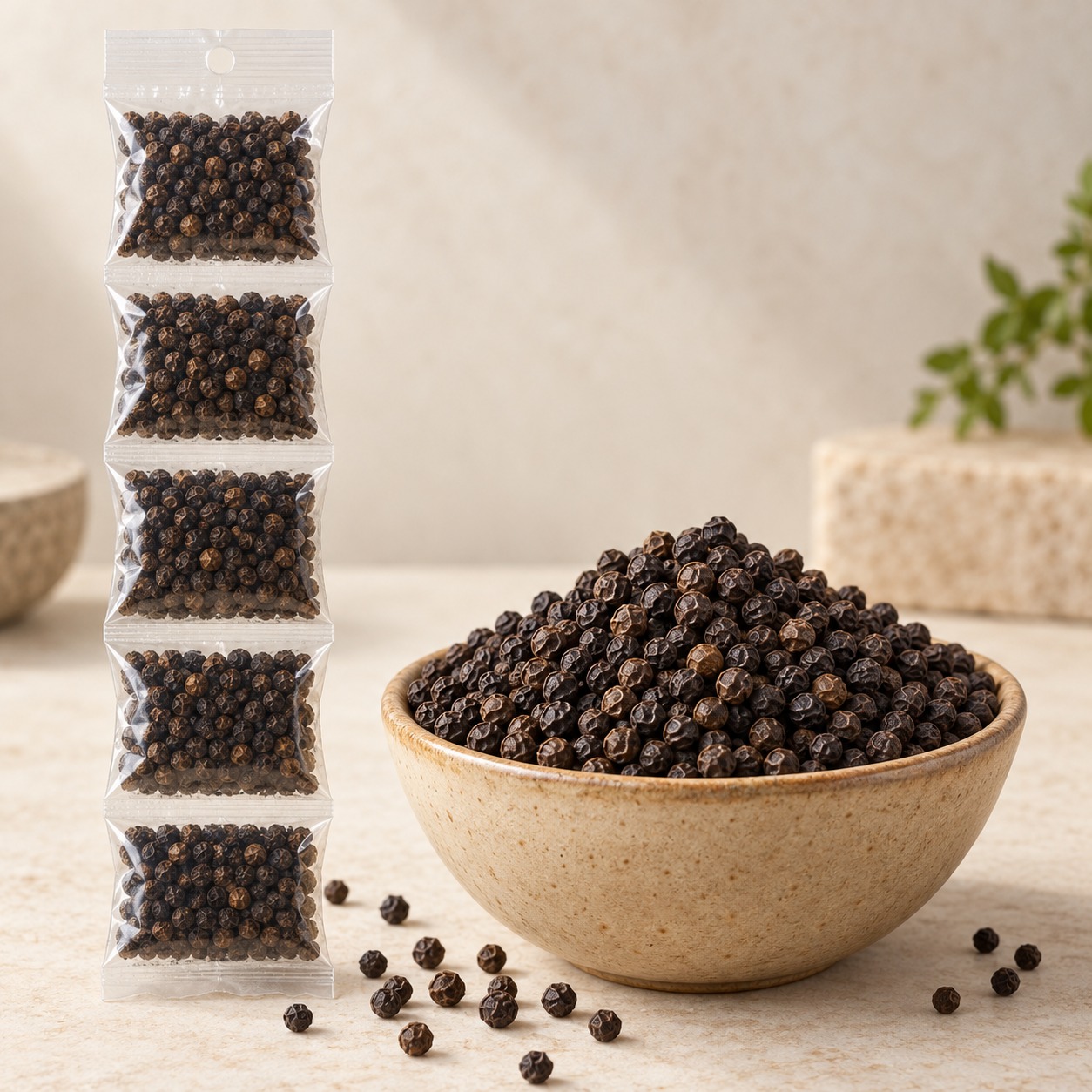 Kali Mari (Black Pepper) — Hanging Strip Pouches