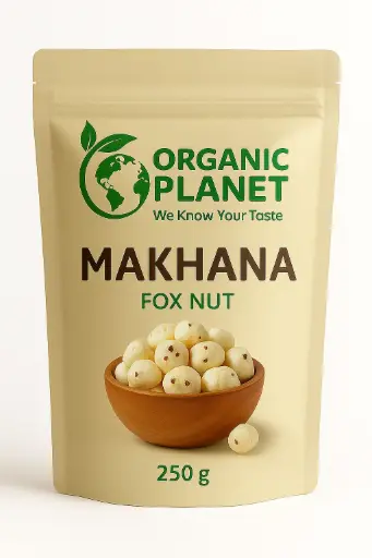 Organic Planet Makhana 250 gram Pouch | Fox Nut